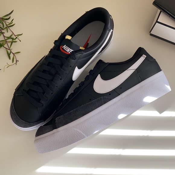 New Nike Blazer low platform black sneakers shoes - Picture 7 of 10